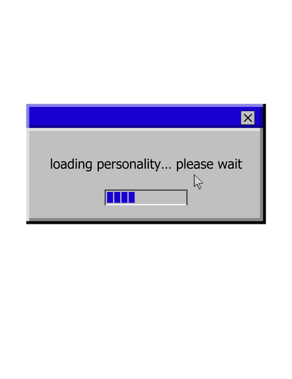 loading personality... please wait - Baby Tee