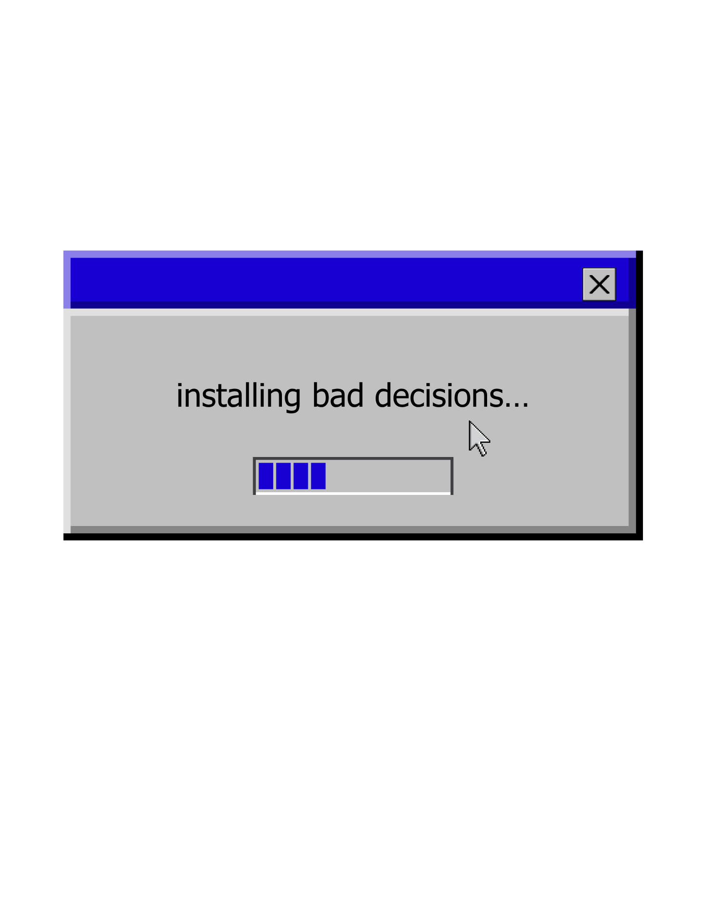 installing bad decisions... - Baby Tee