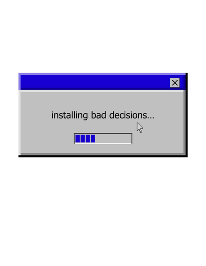 installing bad decisions... - Baby Tee