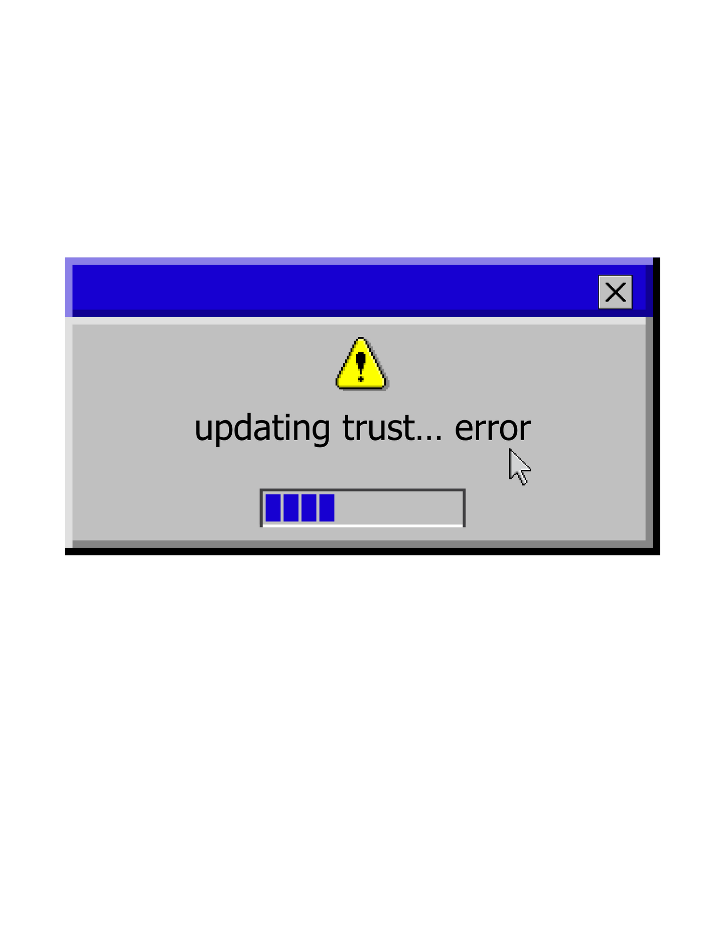 updating trust... error - Baby Tee