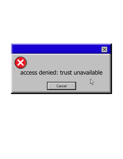 access denied: trust unavailable - Baby Tee