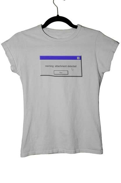 warning: attachment detected - Baby Tee