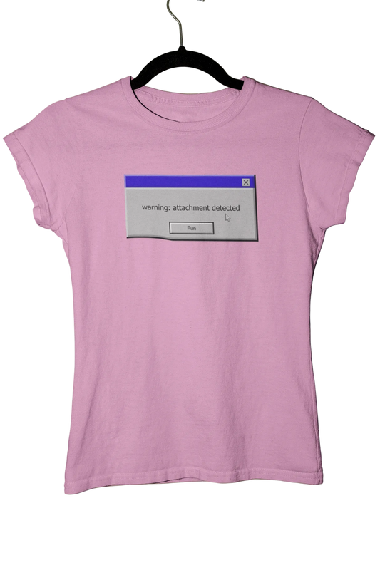warning: attachment detected - Baby Tee
