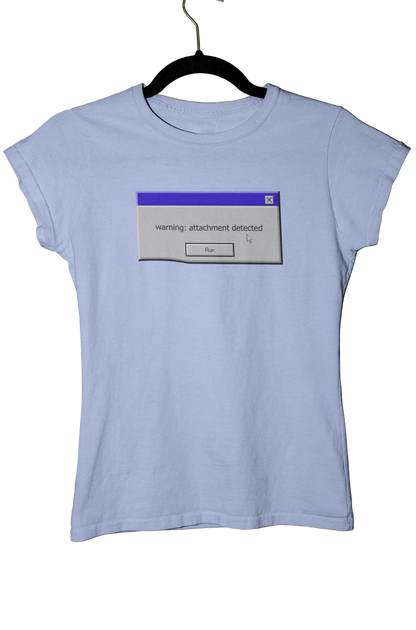 warning: attachment detected - Baby Tee