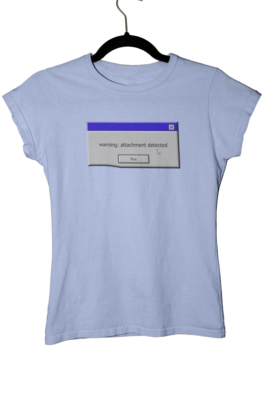 warning: attachment detected - Baby Tee