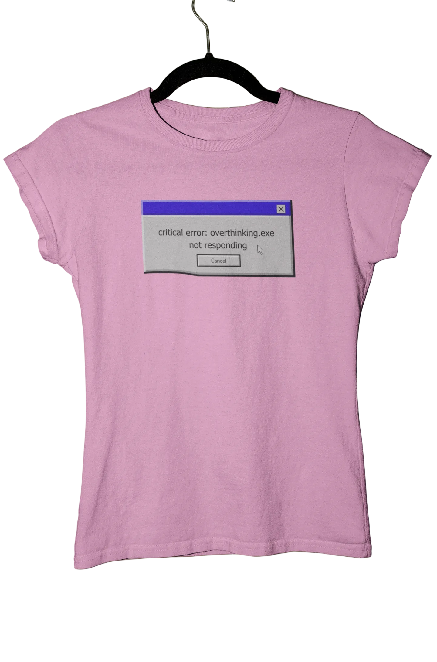 critical error : overthinking.exe not responding - Baby Tee